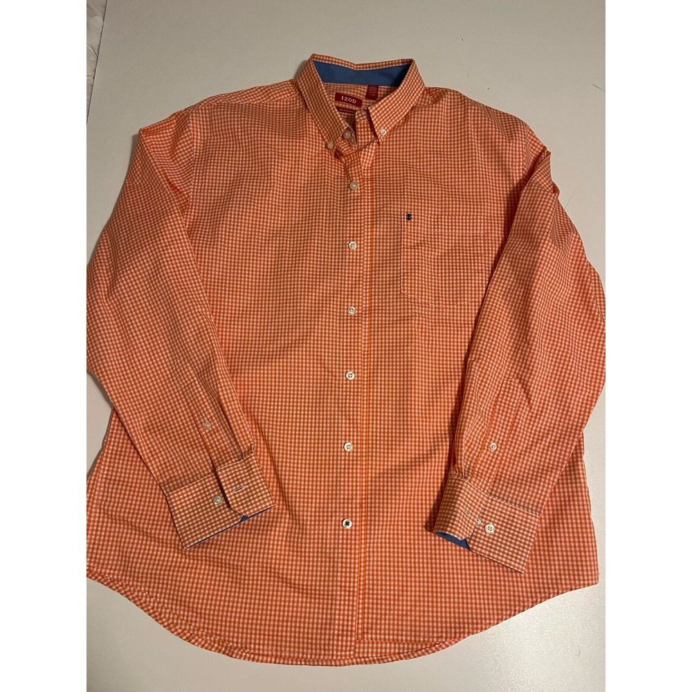 Izod Non-Iron Long Sleeve Cotton Polyester  Button‎ Down Shirt